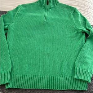 Ralph Lauren men’s cotton/cashmere 3/4 zip sweater